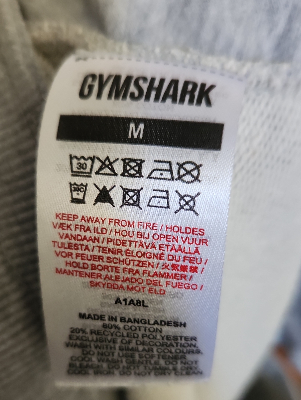 Gymshark Men's Legacy Gray Shorts Medium - Picture 7 of 8